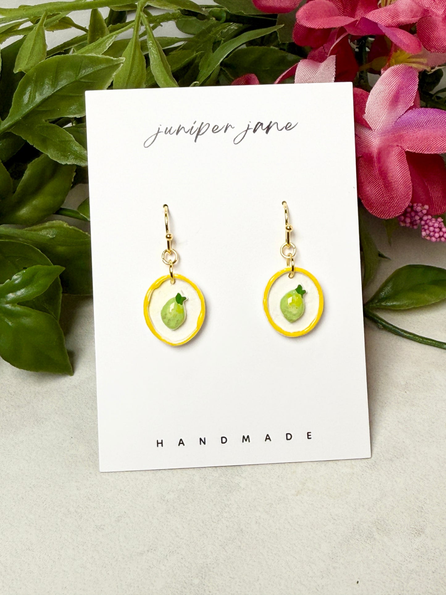 Taormina | Mini Pear Oval Dangle Earrings