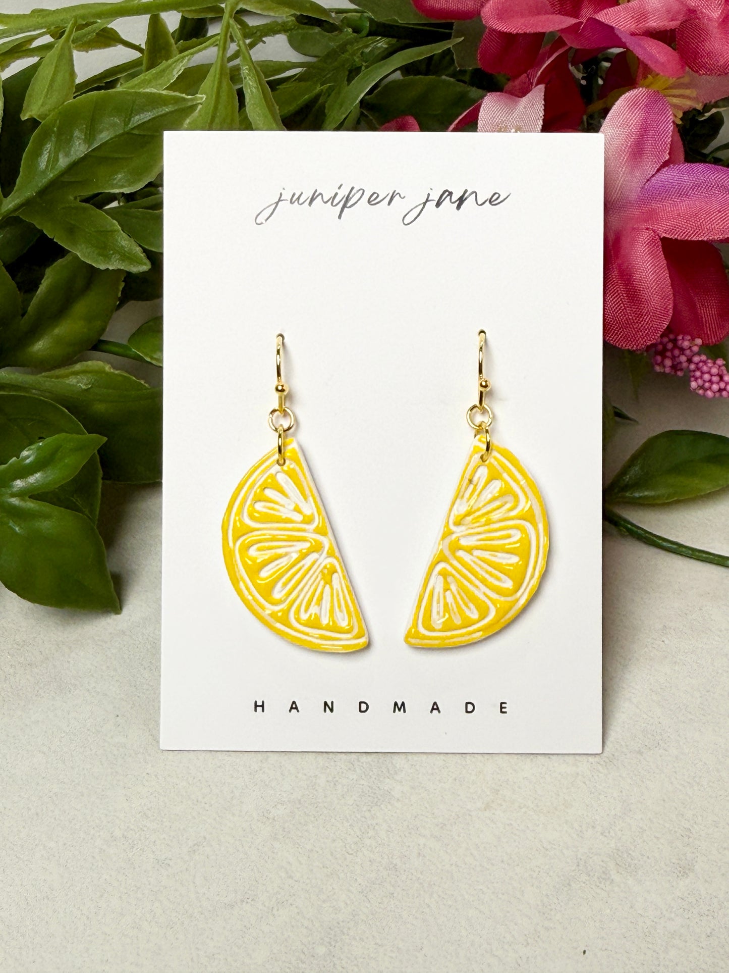 Taormina | Lemon Wedge Dangle Earrings