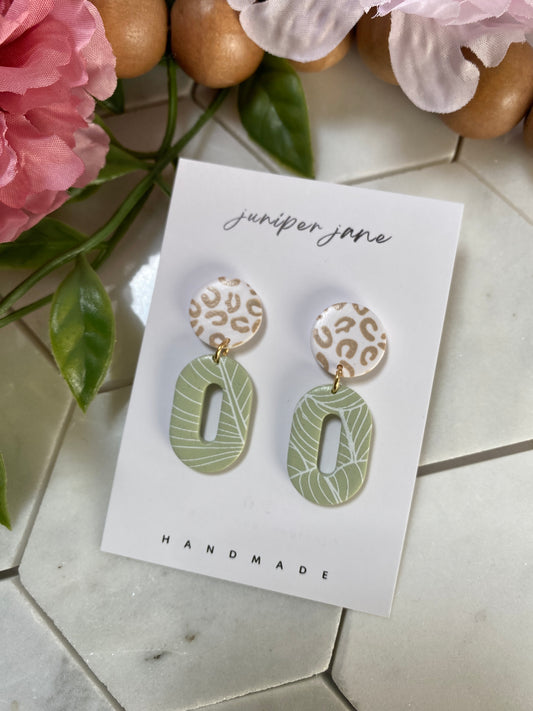 Spring Fling | Oval Hoop Dangle Earrings
