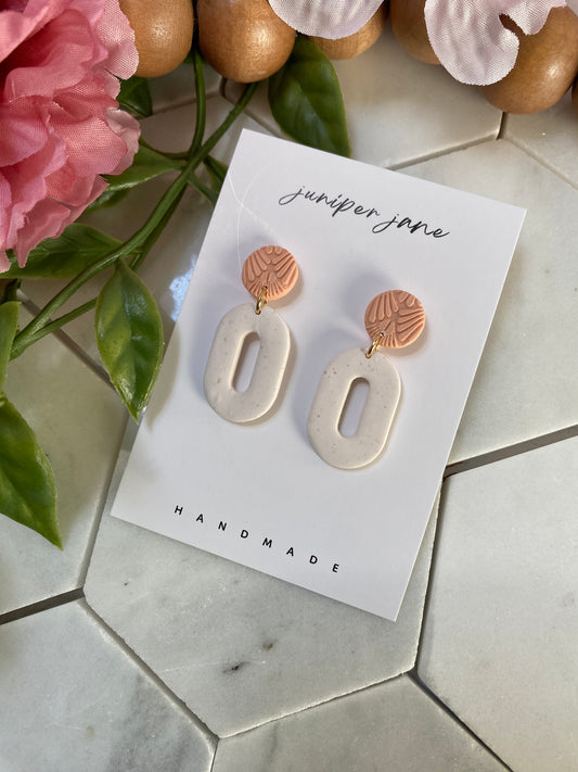 Spring Fling | Oval Hoop Dangle Earrings