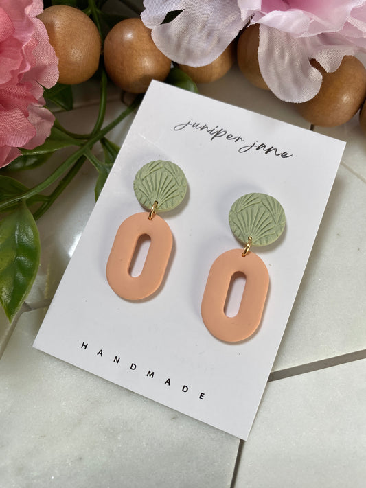 Spring Fling | Oval Hoop Dangle Earrings