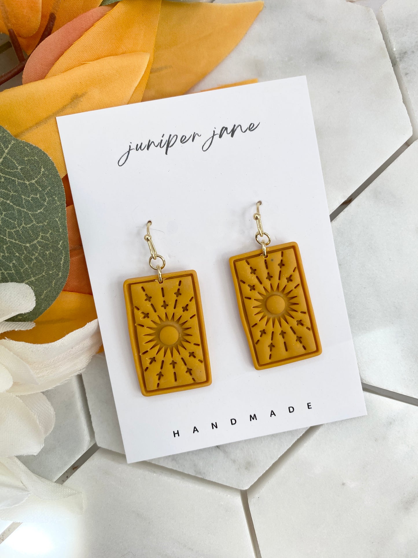 Crisp Morning | Pastel Tarot Dangle Earrings