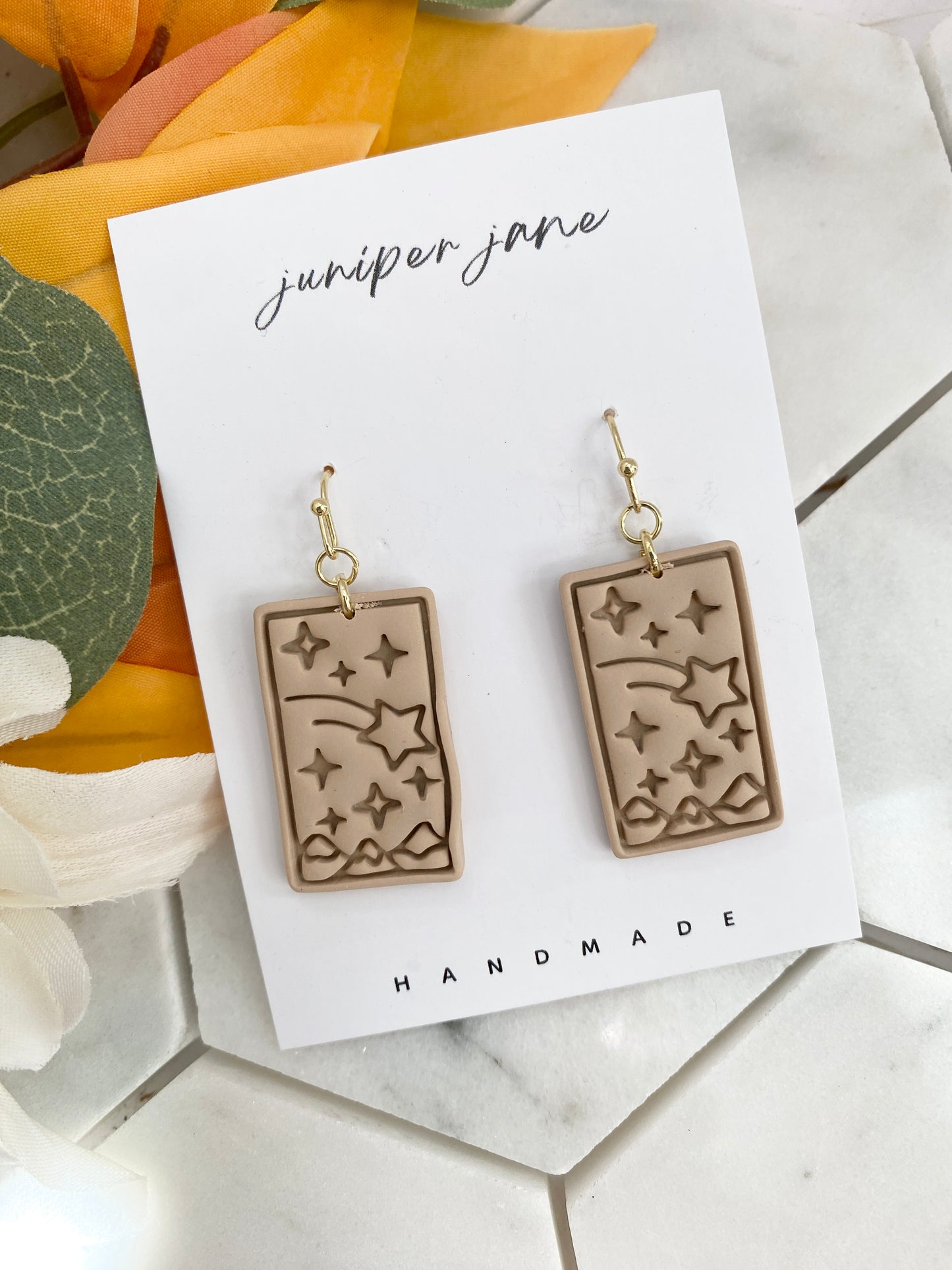 Crisp Morning | Pastel Tarot Dangle Earrings