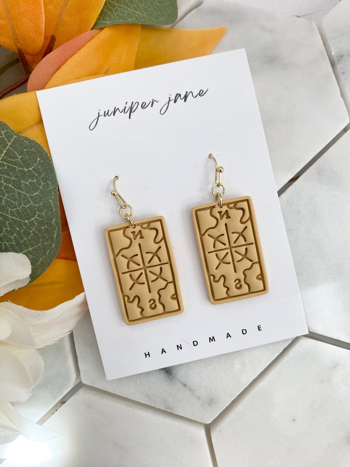 Crisp Morning | Pastel Tarot Dangle Earrings