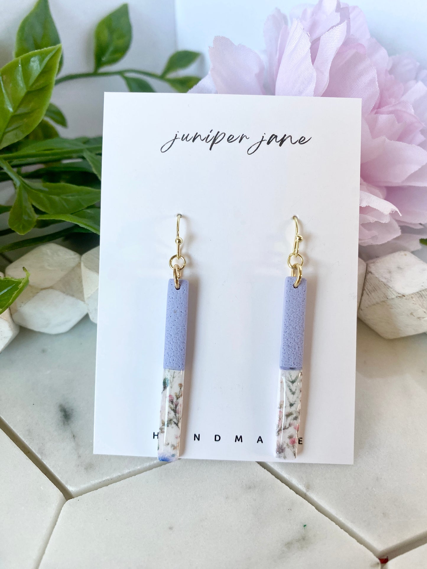 The Secret Garden | Skinny Pastel Dangle Earrings