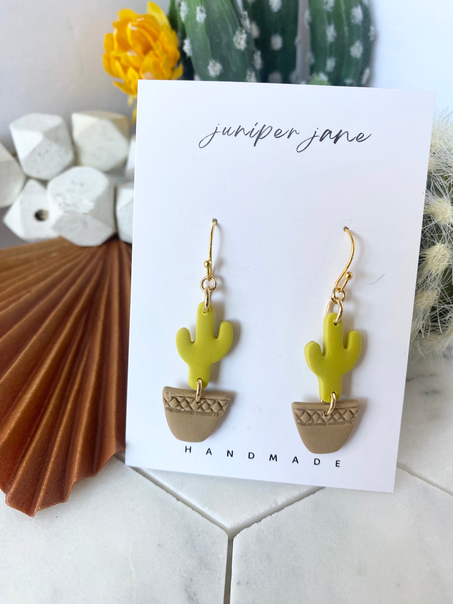 Copper Canyon | Potted Cacti Earrings