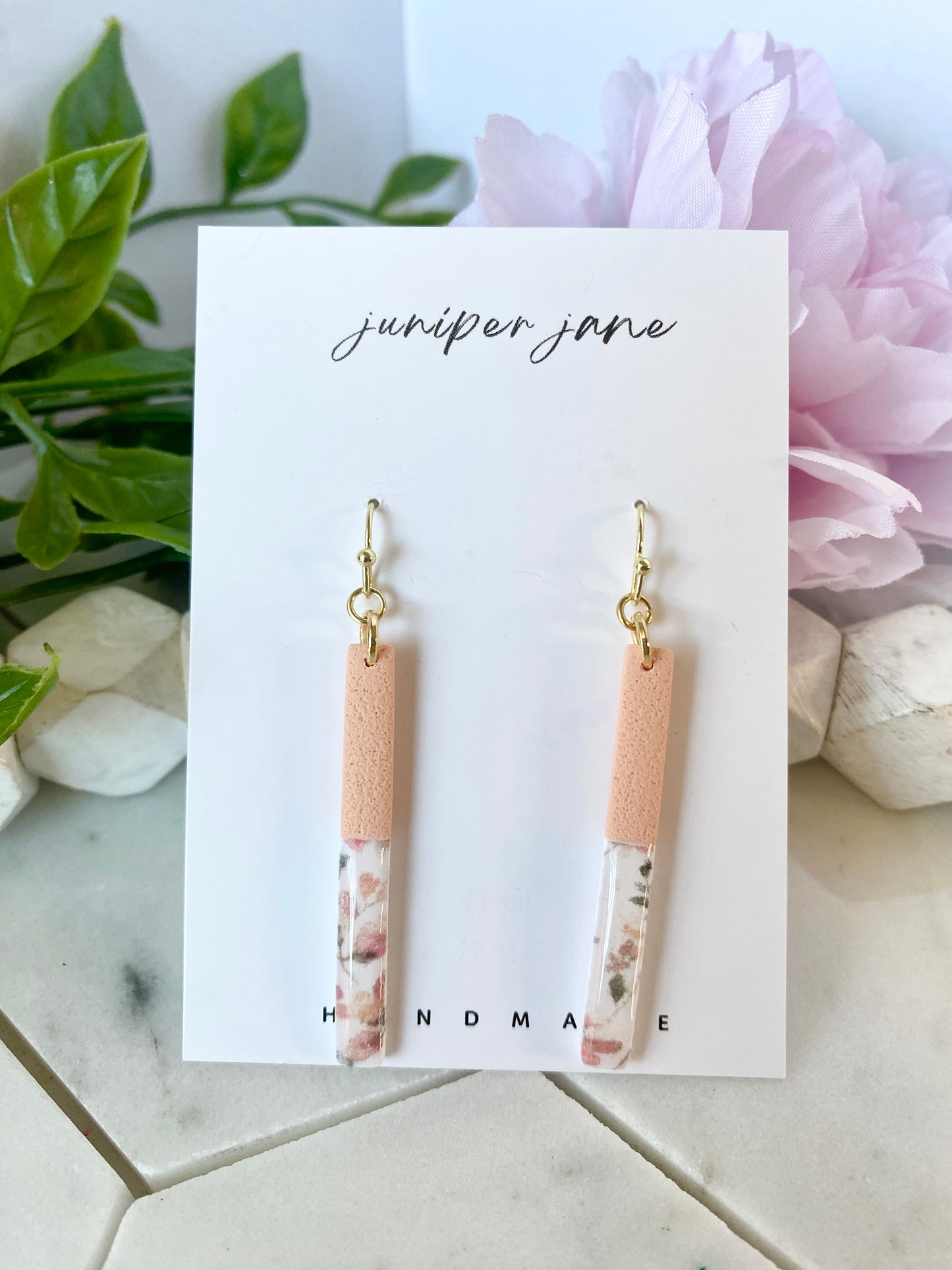 The Secret Garden | Skinny Pastel Dangle Earrings