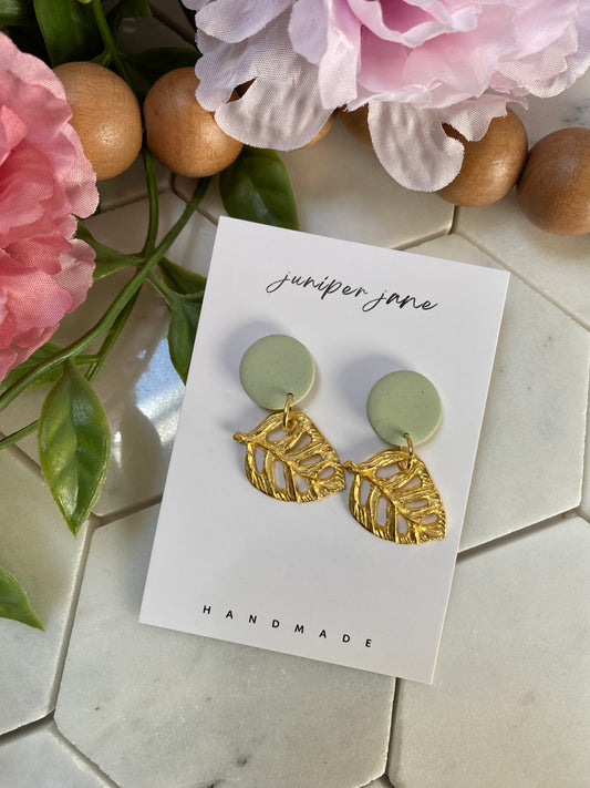 Spring Fling | Leaf Dangle Earrings