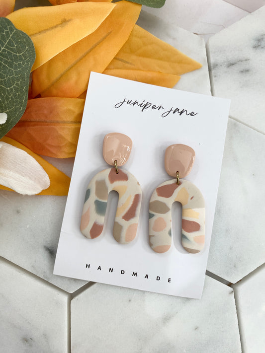 Crisp Morning | Pastel Arches Dangle Earrings