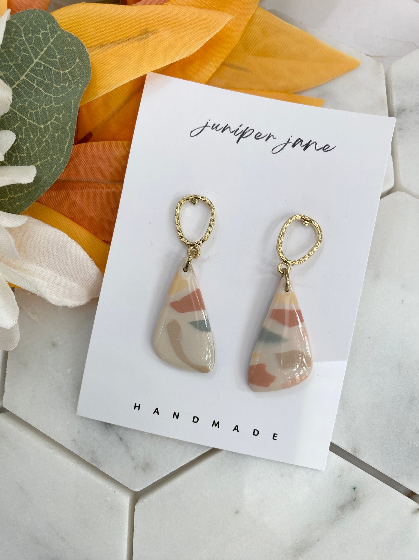 Crisp Morning | Pastel Multicolor Dangle Earrings