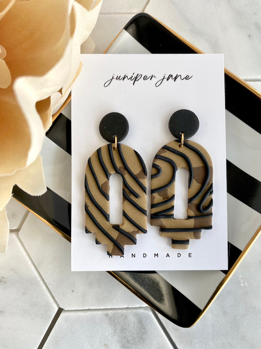 Wild Child | Textured Dangle Earrings