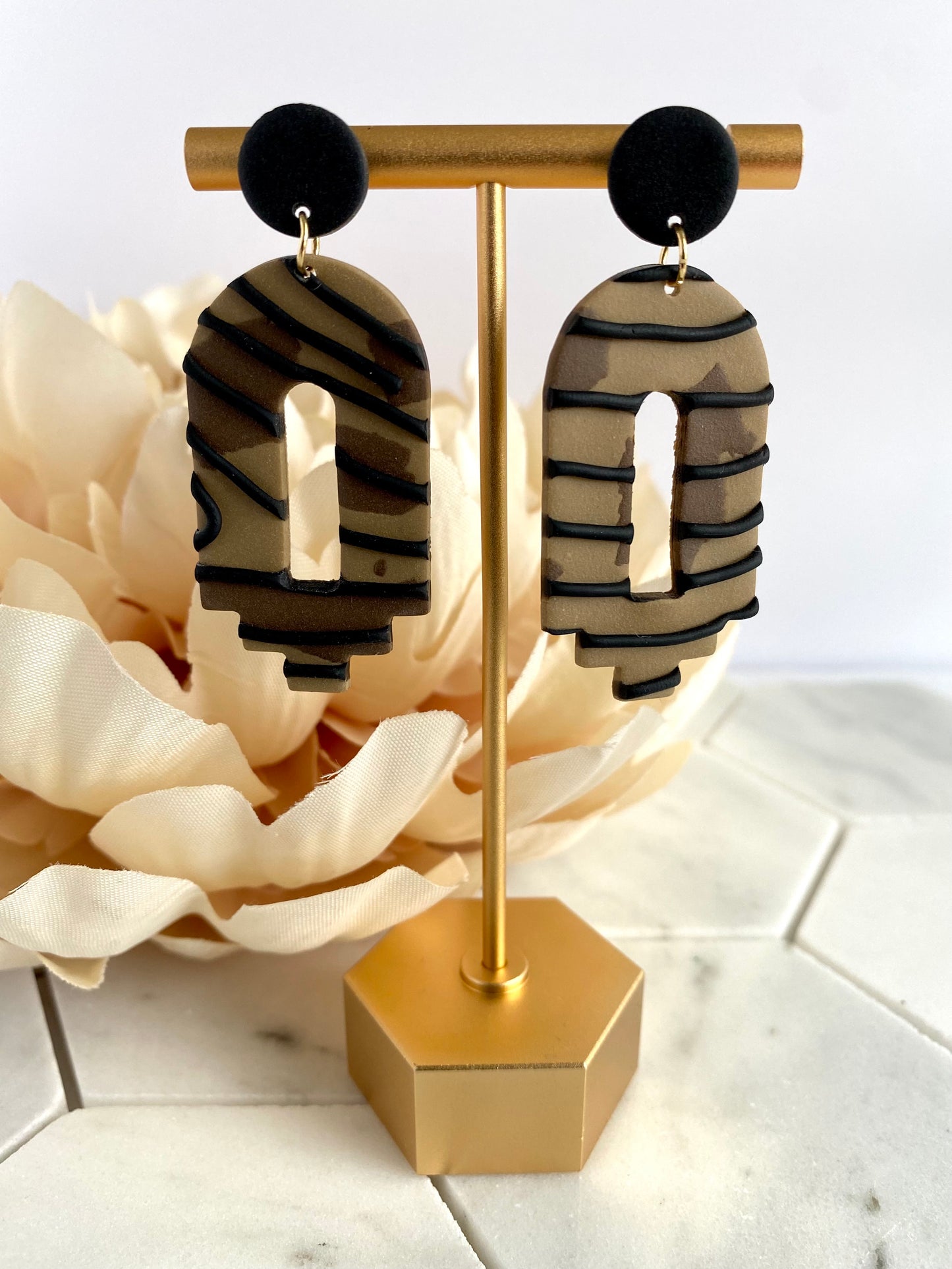 Wild Child | Textured Dangle Earrings